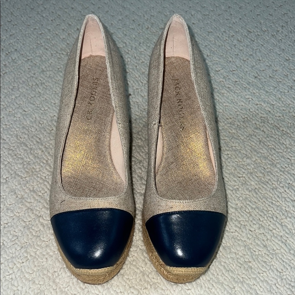 Jack Rogers Women's Tan and Navy Shoes
